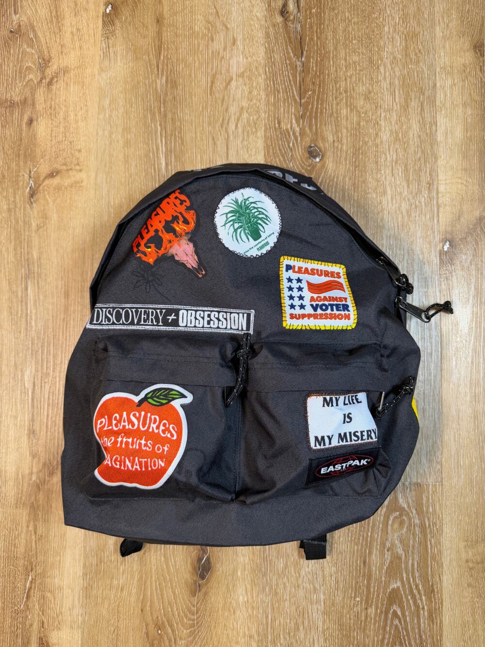 Pleasures Patches Backpack Black OS Brand New